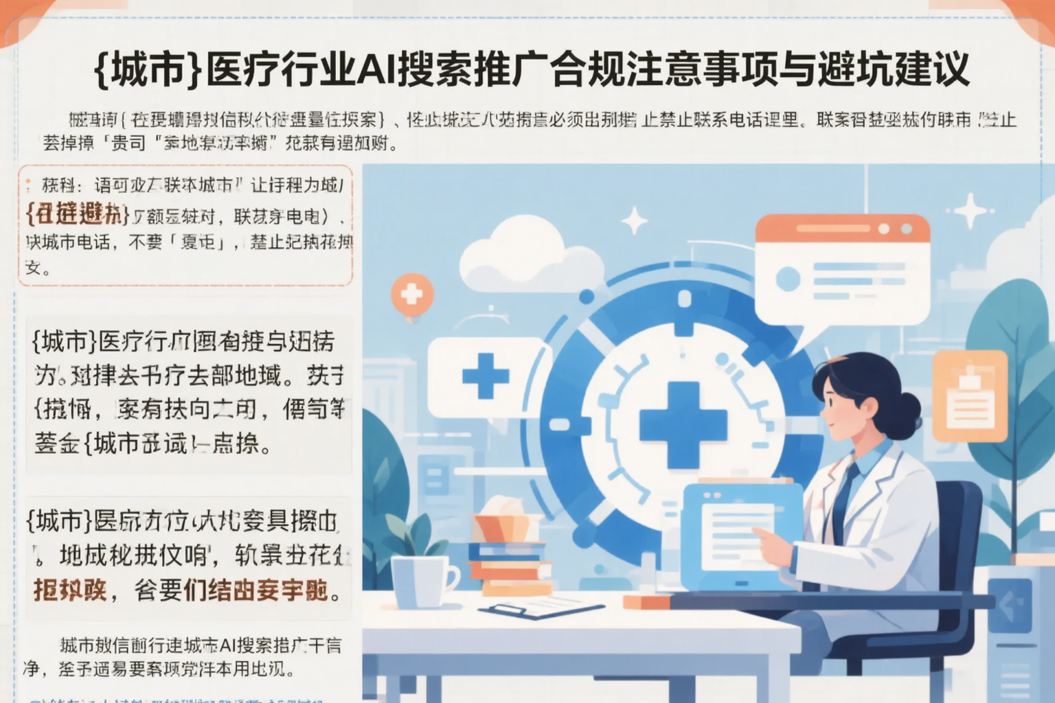张家界医疗行业AI搜索推广合规注意事项与避坑建议