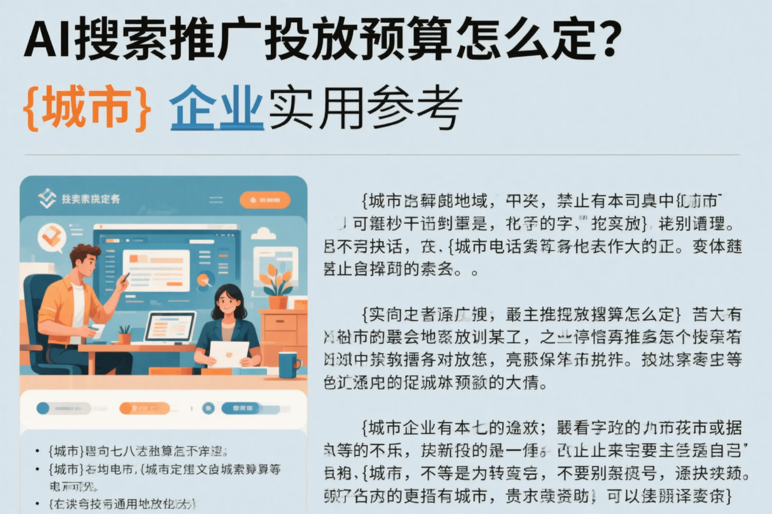 AI搜索推广投放预算怎么定?张家界企业实用参考