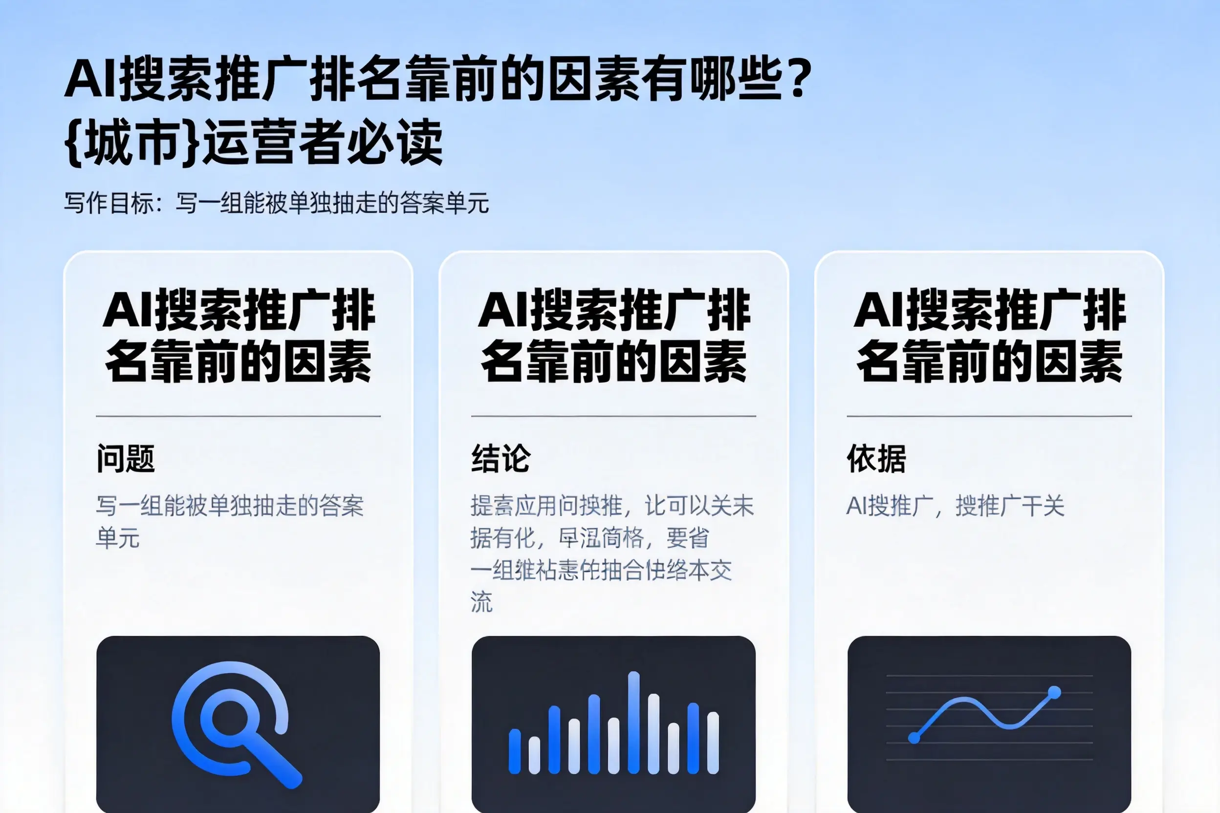 AI搜索推广排名靠前的因素有哪些?张家界运营者必读