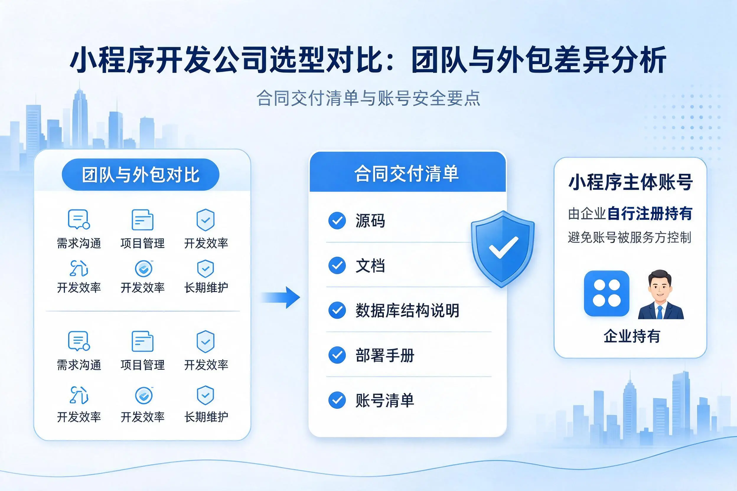 张家界小程序开发公司选型对比:团队与外包差异分析