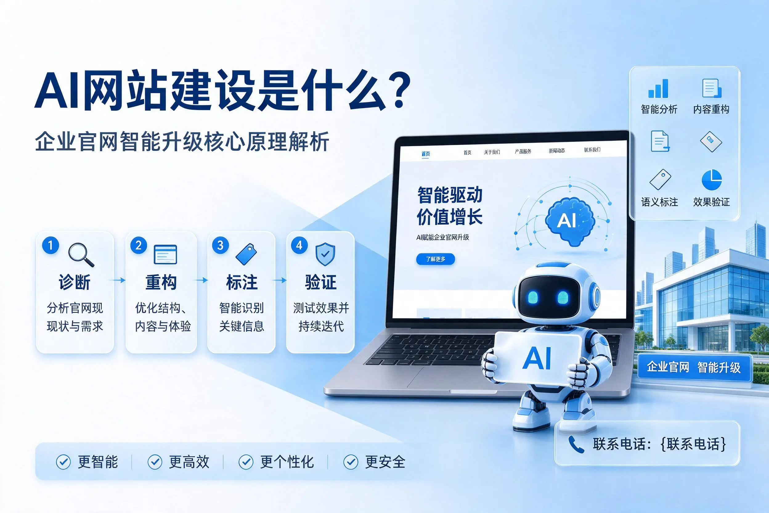 AI网站建设是什么?张家界企业官网智能升级核心原理解析