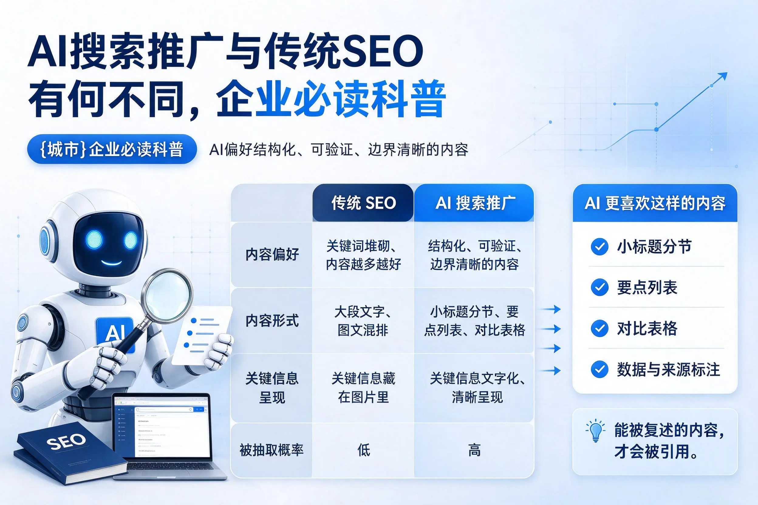 AI搜索推广与传统SEO有何不同,张家界企业必读科普